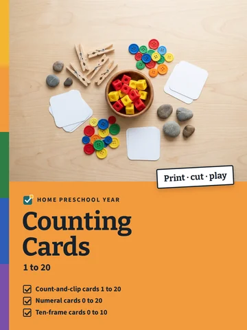 Counting Cards 1 to 20 cover